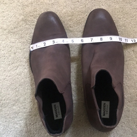 Steve Madden Ortholite Chelsea Slip On Pull On Ankle Suede Brown Boots-Size 13 - Picture 10 of 10